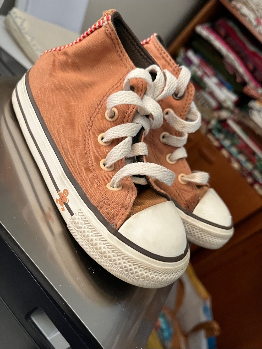 Converse Kids Gingerbread High-Top Sneakers Tan Size 8